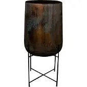 Ts Bloempot Met Standaard Jolien Blauw D 50 H 100 Cm
