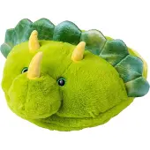 Noxxiez Cozy Voetenwarmer Dino 35x25cm Groen groen Pluche Knuffel