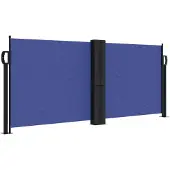 vidaXL Windscherm uittrekbaar 100x600 cm blauw
