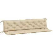 vidaXL Tuinbankkussens 2 st 200x50x7 cm oxford stof beige