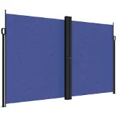 vidaXL Windscherm uittrekbaar 200x600 cm blauw