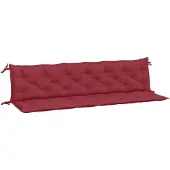 vidaXL Tuinbankkussens 2 st 200x50x7 cm oxford stof wijnrood