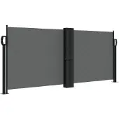 vidaXL Windscherm uittrekbaar 100x1000 cm antraciet