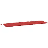 vidaXL Tuinbankkussen 200x50x7 cm stof rood