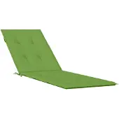 vidaXL Terrasstoelkussen (75+105) x 50 x 4 cm stof gemêleerd groen