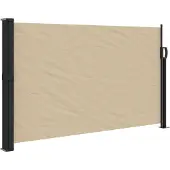 vidaXL Windscherm uittrekbaar 117x300 cm beige