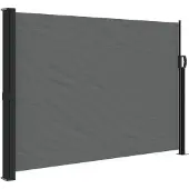 vidaXL Uitschuifbaar zijluifel antraciet 140x600 cm