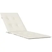 vidaXL Terrasstoelkussen (75+105) x 50 x 4 cm stof gemêleerd crèmekleurig