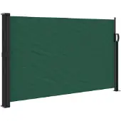 vidaXL Windscherm uittrekbaar 120x500 cm donkergroen