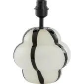 Light & Living Lampvoet Ø22x28 cm YLIEN glas crème-zwart+zwart