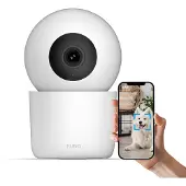 FlinQ Smart Huisdiercamera - Hondencamera met App - 2K Binnen Camera met Huisdier Detectie - Herkend Honden en Katten - Petcam voor Dieren