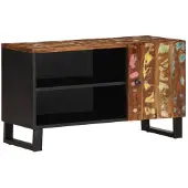 vidaXL Tv-meubel 80x33x46 cm massief hout gerecycled en bewerkt hout