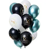 Folat - Ballonnen Jubileum 12,5 jaar 30 cm - 12 stuks