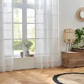 Atmosphera Indi Net Gordijn 140x240cm - Wit