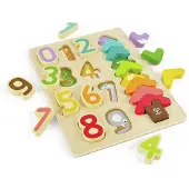 Hape kleuren en cijfers puzzel - educatief speelgoed voor kinderen.