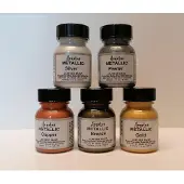 Angelus Leerverf set 5x Metallic kleuren 29,5ml