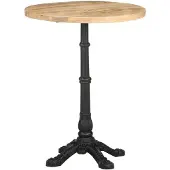 vidaXL Bistrotafel Ø 60x76 cm ruw mangohout