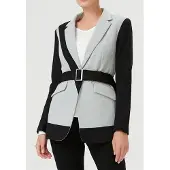 Smart & Joy Kleurblok Blazer in Jersey