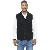Infinity Leather Heren klassiek glad geit suède leren vest-Exeter