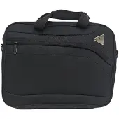 Infinity Leather Lichtgewicht zwarte laptoptas