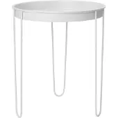 Intratuin Bijzettafel Tray Wit D 39,5 H 44,5 Cm