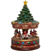 Intratuin Kerstdorpminiatuur Carrousel 22 X 22 X 35 Cm