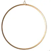 Intratuin Kersthanger Cirkel Met LED Verlichting Goud D 42 Cm