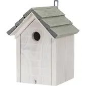 Intratuin Vogelhuisje Koolmees Wit 19 X 19 X 27 Cm