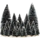 Intratuin Kerstdorpminiatuur Dennenboom Met Sneeuw 21 Stuks