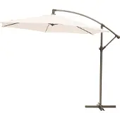 Intratuin Zweefparasol Milano Wit 80+UV D 300 Cm