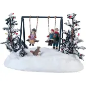 Intratuin Miniatuur Kinderen Op Schommel
