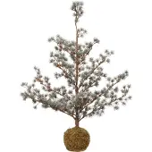 Intratuin Mini Kunstkerstboom Nyna Besneeuwd Op Voet D 37 H 85 Cm