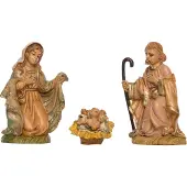 Intratuin Kerststal Figurenset Maria / Jozef / Jezus 3 Stuks H 10 Cm