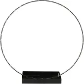 Intratuin Decoratiecircel Met Led Verlichting D 50 Cm Zwart