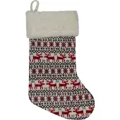 Peha Kerstsok | | 45 cm (Wit/Rood)
