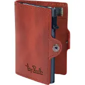 Tony Perotti Furbo Arno Pull-up leren Pasjeshouder RFID met papiergeldvak - Rood