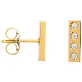 Ixxxi Jewelry-Design Rectangle-Goudkleurig-Dames Oorbellen
