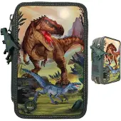Dino World - Triple Pencil Case LED ( 0411772 )