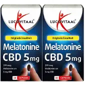 Lucovitaal 2x Melatonine CBD 5mg 30 tabletten