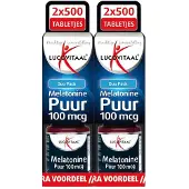 Lucovitaal 3x Melatonine 100mcg DUO Pack 2x500 tabletten