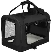 OEM Zwarte reistas van 70x52x52 cm met kussen, geschikt voor hond/kat