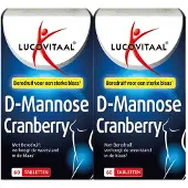 Lucovitaal 2x D-Mannose Cranberry Blaasfunctie 60 tabletten