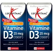 Lucovitaal 2x Vitamine D3 25mcg 365 capsules