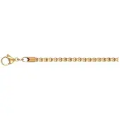 Ixxxi Men Ketting Ronde Schakel Mat Goud