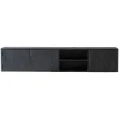 Giga Meubel Zwevend Tv-meubel Zen Zwart 200cm 3-deurs