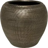 HS Potterie Bloempot Phoenix - d19 x h17cm - Zilver