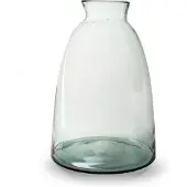 Jodeco bloemenvaas - Eco glas transparant - H55 x D38 cm