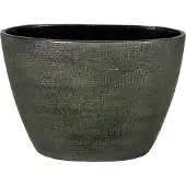 HS Potterie Tokio ovale bloempot groen L33 x B16 x H26 cm