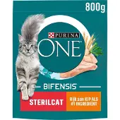 Purina 2x ONE Sterilcat - Kattenvoer Droogvoer - Kip- 800g