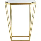 Beliani SIERRA - Salontafel set - Goud - Glas
